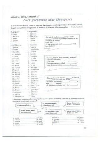 Vamos Lá!  Unidad 2