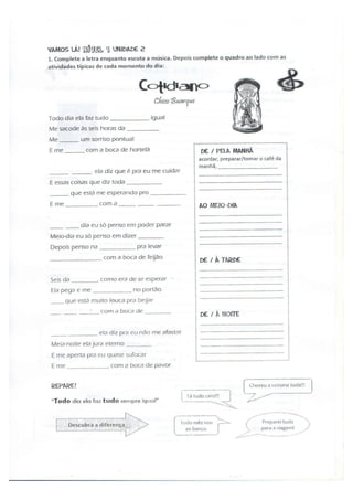 Vamos Lá!  Unidad 2