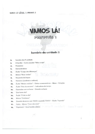 Vamos Lá!  Unidad 2