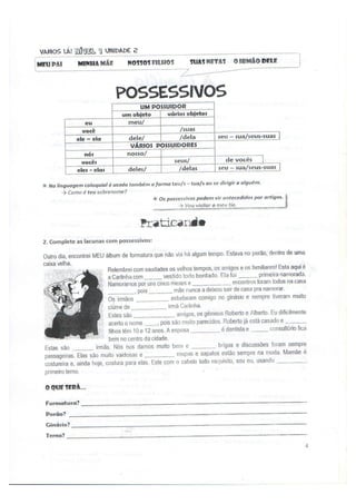 Vamos Lá!  Unidad 2