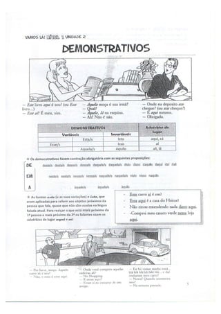 Vamos Lá!  Unidad 2