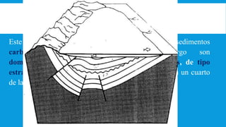 Este tipo de cuencas son rellenadas con una mezcla de sedimentos
carbonatados y siliciclásticos, sin embargo son
dominantemente clásticas, poseen grandes trampas, de tipo
estratigráfico y estructural. Las cuencas tipo 2 poseen un cuarto
de las reservas de aceite y gas del mundo.
 