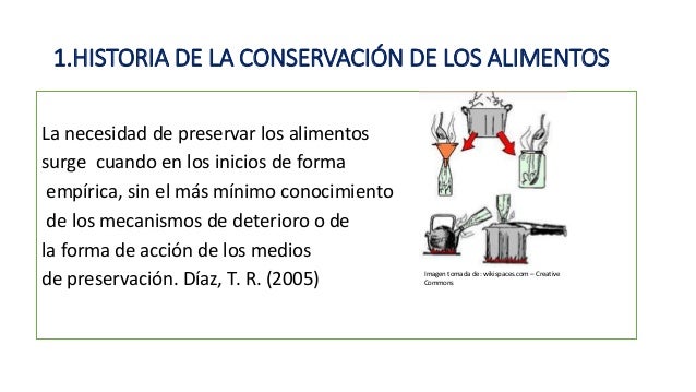 Conservación de alimentos y bebidas