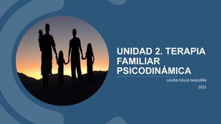 UNIDAD 2. TERAPIA
FAMILIAR
PSICODINÁMICA
LAURA EGUIA MAGAÑA
2022
 