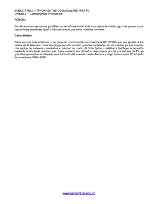 Unidad 2   componentes principales parte ii