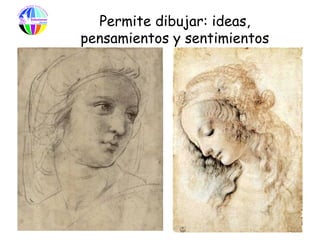 Permite dibujar: ideas,
pensamientos y sentimientos
 