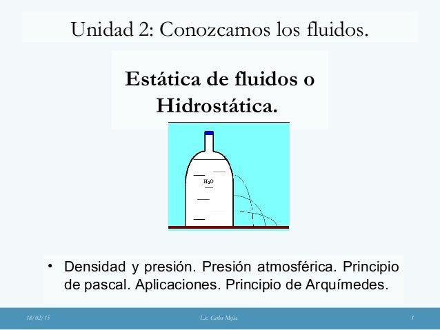 Unidad 2 conozcamos los fluidos