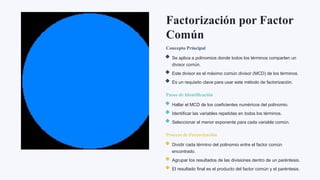Comprehensive Guide to Algebraic Factorization Techniques and ...
