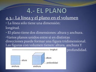 4.- EL PLANO <br />4.2.-  La expresividad de los planos<br /><ul><li> El plano es un elemento de gran poder expresivo, </l...