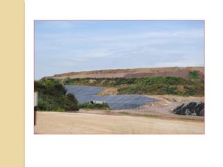 GESTIÓN DE RESIDUOS:
 VERTEDEROS DE RESIDUOS
 PUNTOS LIMPIOS
 PLANTAS DE TRATAMIENTO DE RESIDUOS
 ESTACIONES DEPURADORAS DE AGUAS
RESIDUALES
 PLANTAS DE COMPOSTAJE
 PLANTAS INCINERADORAS
 CEMENTERIO NUCLEAR
 