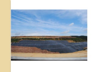 VERTEDEROS
ResiduosResiduos
Se reciclan o transforman, son eliminados o
acumulados en vertederos
Que no
Se depositan residuos sin control.
Primer método empleado
Genera graves problemas ambientales
(alteración de paisaje, olores y
contaminación aire, suelo y agua)
Se se controlan los lixiviados, gases,
ruidos, olores, dispersión de basura, se
evitan roedores e insectos y se impide la
formación de polvo y humo.
Pueden ser
 