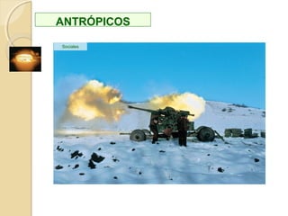 Clasificación de los riesgos
Naturales Antrópicos
Inducidos o mixtos
 