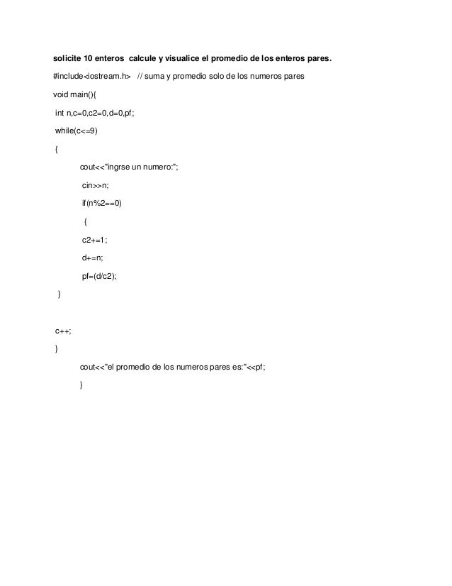 Unidad2 programas while , do while y for