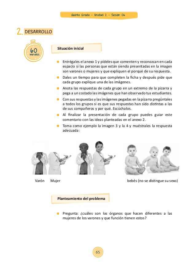 Unidad 2 sesiones Quinto Grado