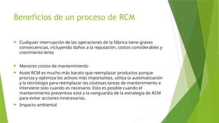 introduccion al modelo tpm y rcm en el ambito industrial | PPTX