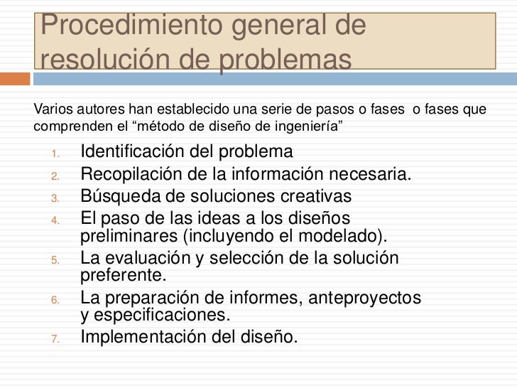 METODO DE SOLUCION DE PROBLEMAS EN INGENIERIA