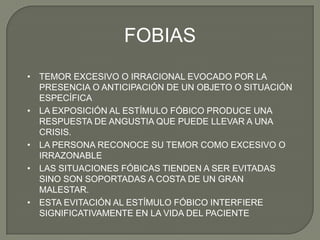 con o sin historia de trastorno de panico 