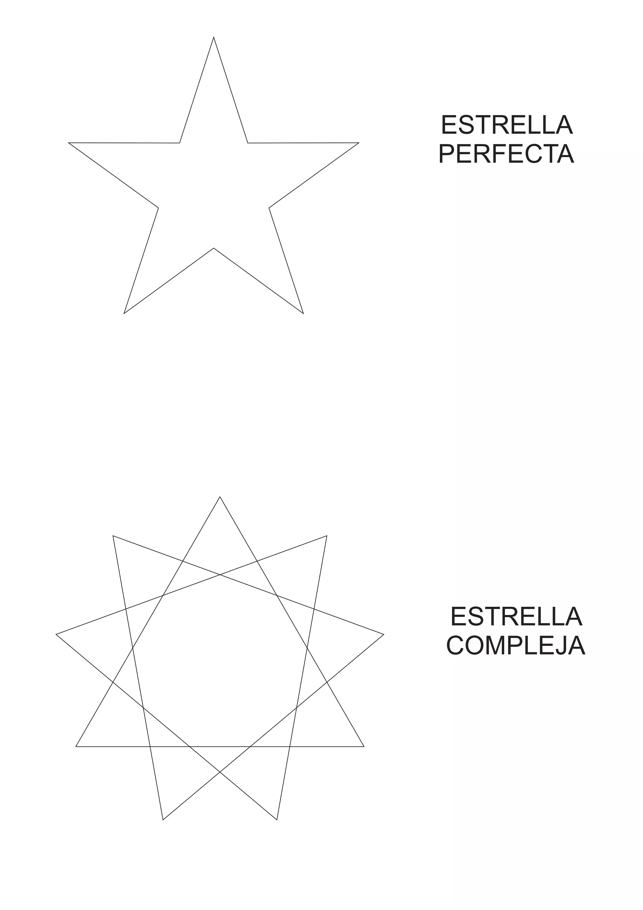ESTRELLA
PERFECTA
ESTRELLA
COMPLEJA