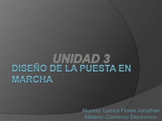 Alumno: Lemus Flores Jonathan 
Materia: Comercio Electrónico 
 