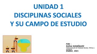 POR :
ELENA RODRÍGUEZ
Contextualización de Fenómenos Sociales, Políticos y
económicos
ENERO, 2021
 