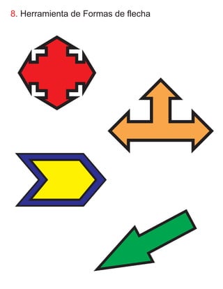 8. Herramienta de Formas de flecha
 