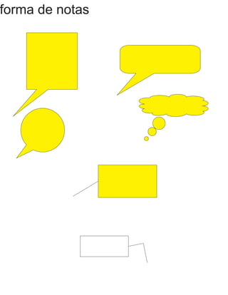 forma de notas
 