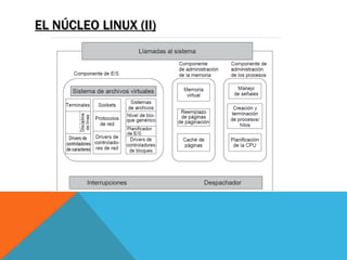 EL NÚCLEO LINUX (II)
 