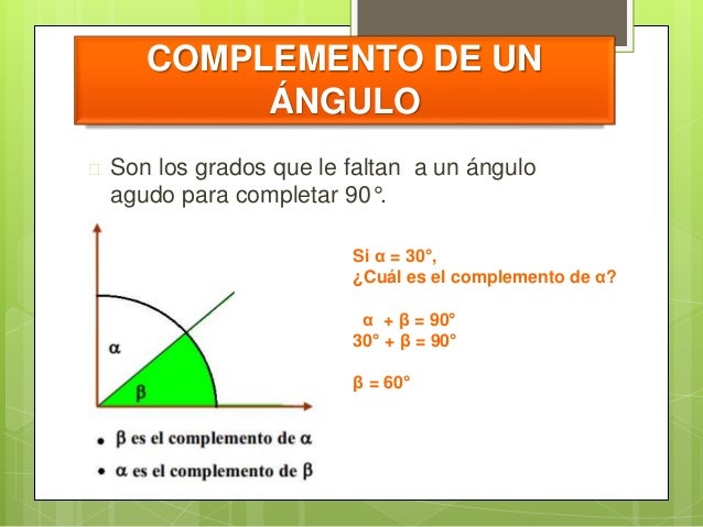 Cual Es El Suplemento De Un Angulo
