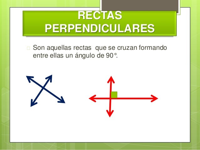 Rectas Que Se Cruzan Formando ángulos De 90 Grados