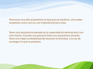 UNIDAD 3 Autoestima de autoconocimiento y desarrollo | PDF