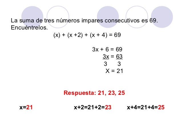 La Suma De 3 Numeros Consecutivos