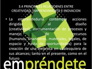 LOS EMPRENDORES DE HOY:_ Son innovadores con solucionesoriginales y permanentes,adaptadas a la evolucióndel mercado. _ Son geniales, flexibles y buenoscomunicadores. _ Son osados en base a un conocimientodel entorno en elque realiza su actividad laempresa. _ Son constantes, con una fuertemotivación para conseguirlas metas señaladas. Estánentusiasmados con la idea. _ Son de “miras amplias”. Viajan Constantemente adaptándosela nueva dimensióndel entorno. _ Son conscientes de sus carenciasy por este motivo,aprenden constantemente. _ Son alegres. El sentido delhumor nunca les falta. Su caráctervital presagia el éxito. _ Son líderes, con un amplioconocimiento de todos los aspectosrelacionados con losrecursos humanos. Reunen alequipo ganador.Fuente: Cedemi