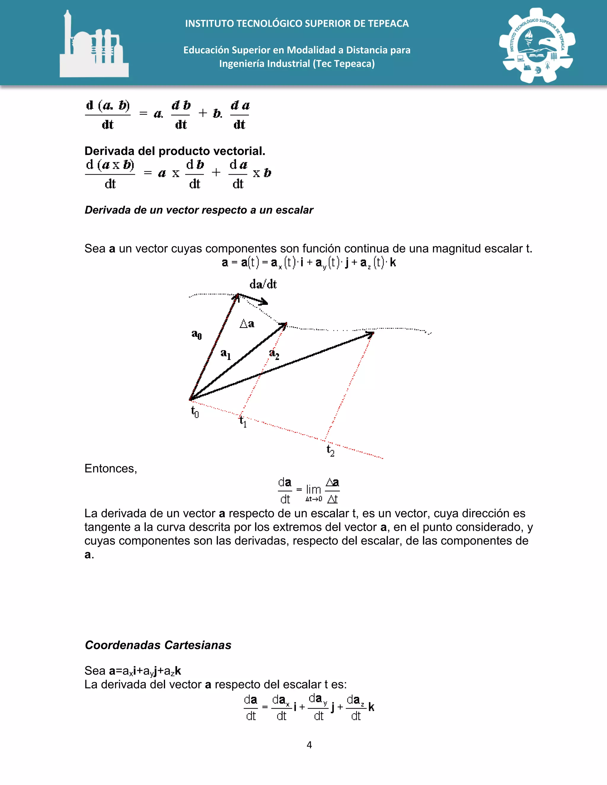 Unidad 3 funciones vectoriales de una variable real | PDF