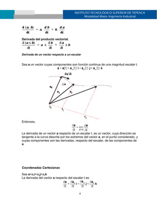 Unidad 3 funciones vectoriales de una variable real | PDF