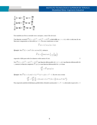 Unidad 3 funciones vectoriales de una variable real | PDF