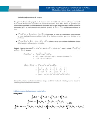 Unidad 3 funciones vectoriales de una variable real | PDF
