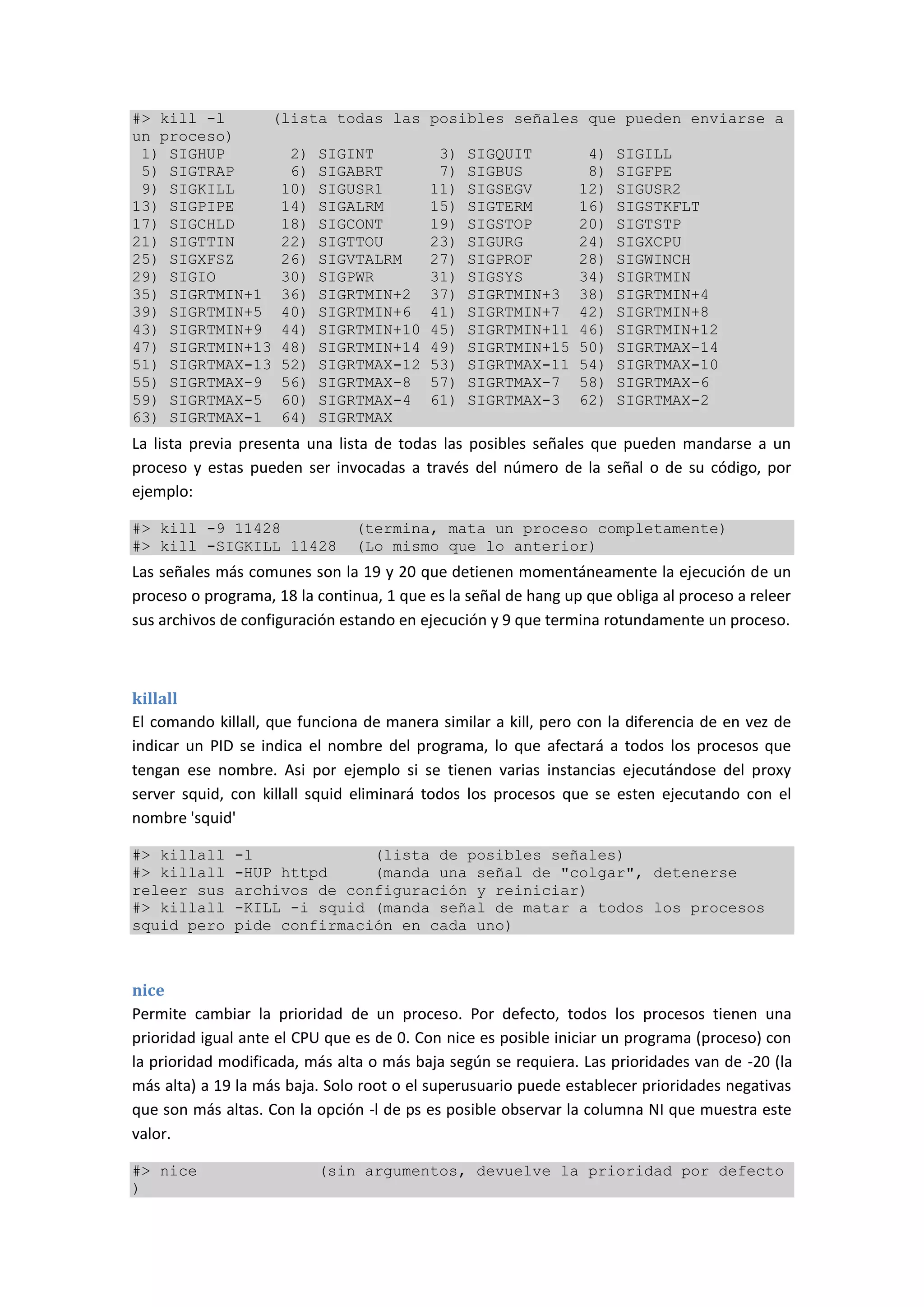 Unidad 3 gestion de procesos en linux | PDF