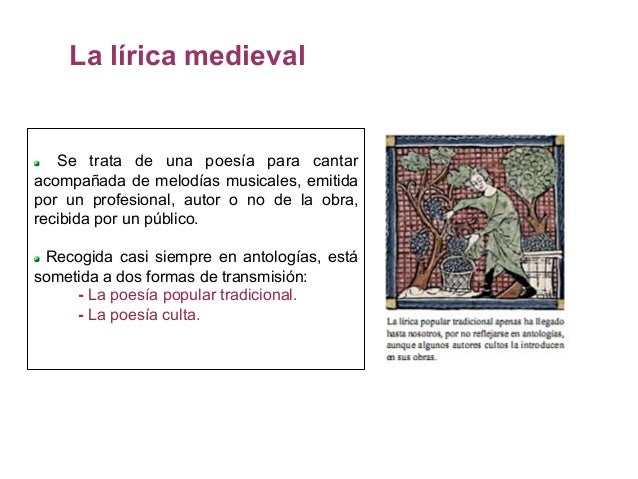 LÍRICA MEDIEVAL