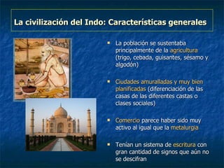 La civilización del Indo: Características generales   ,[object Object],[object Object],[object Object],[object Object]