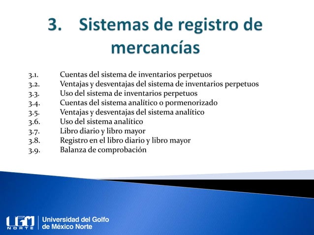 Unidad 3. Sistemas de registro de mercancías