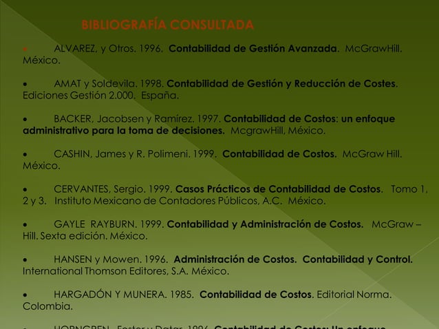 Unidad 3 sistema de costos historicos (1) | PPT