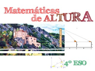 Matemáticas
de ALTURA
4º ESO
 