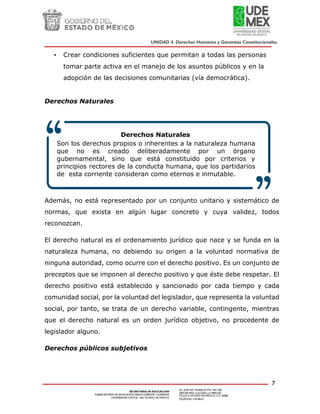Unidad 4. derechos humanos y garantías constitucionales | PDF