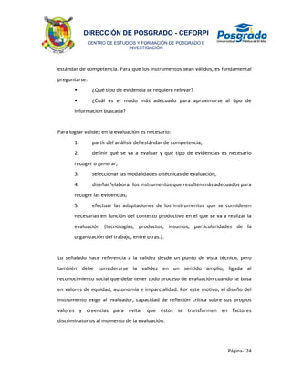 Página- 24
CENTRO DE ESTUDIOS Y FORMACIÓN DE POSGRADO E
INVESTIGACIÓN
DIRECCIÓN DE POSGRADO - CEFORPI
estándar de competen...