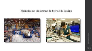 Ejemplos de industrias de bienes de equipo
Profesor:JavierAnzano
33
 