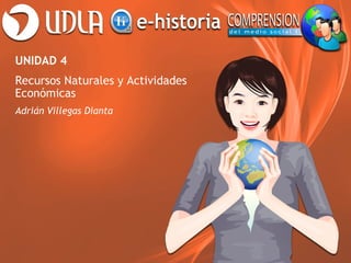 UNIDAD 4
Recursos Naturales y Actividades
Económicas
Adrián Villegas Dianta
 