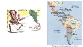 Independencia de los distintos territorios
 