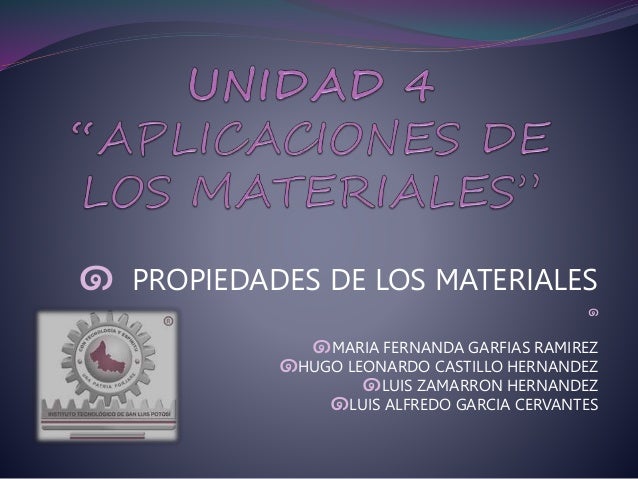 Aplicaciones de los Materiales