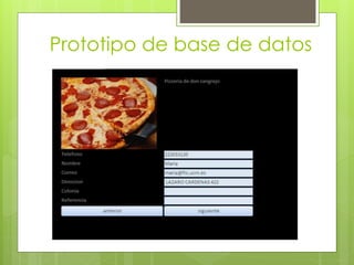 Prototipo de base de datos
 