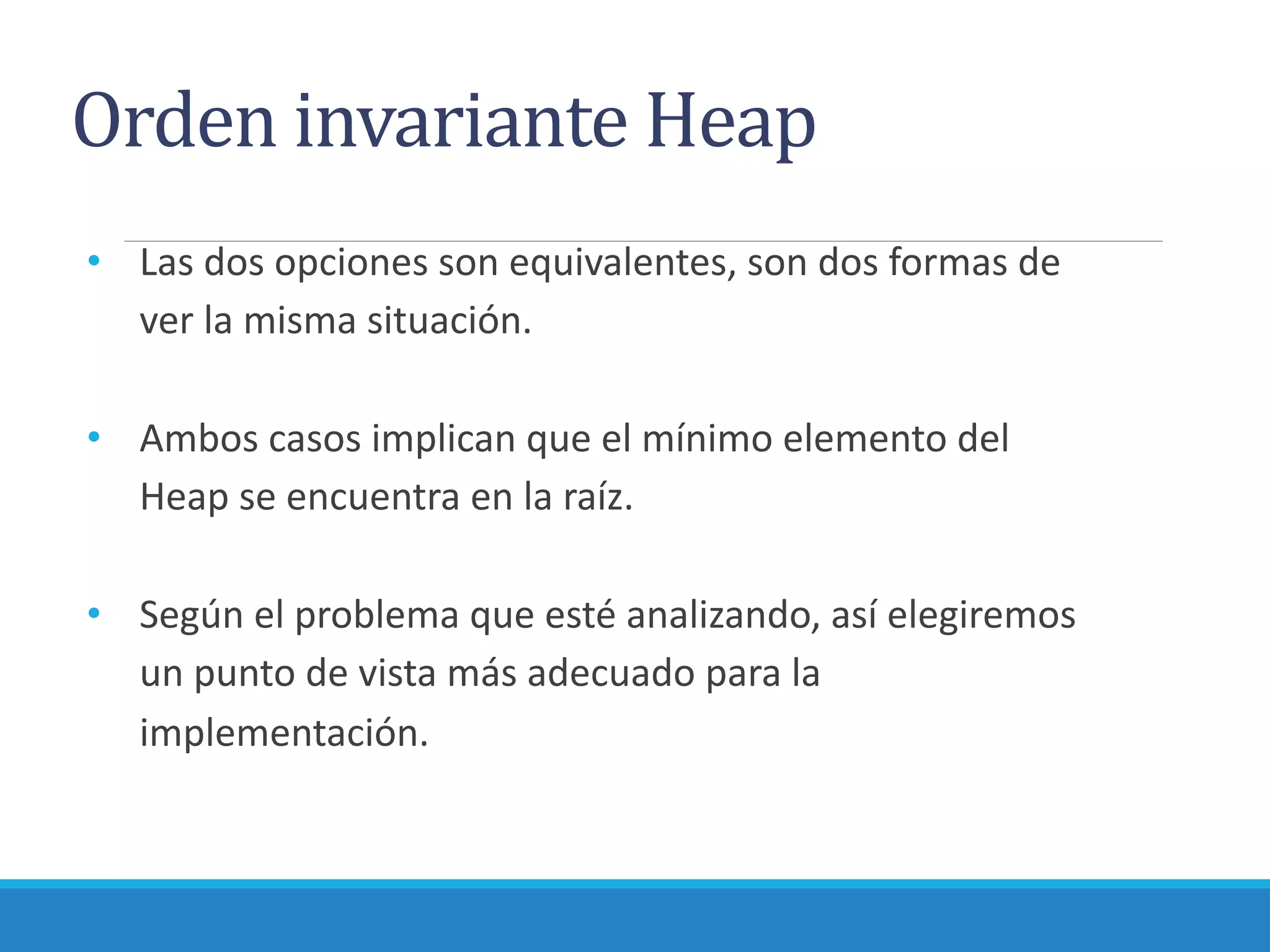 Otras estructuras de datos (heap, tablas hash y diccionarios) | PPT